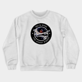 Delta Wing - The Ghost Riders - Starfury - White - Sci-Fi - B5 Crewneck Sweatshirt